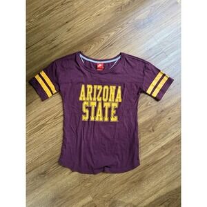 NIKE Arizona State Burgandy Fitted‎ Tee - Women's Size Small
